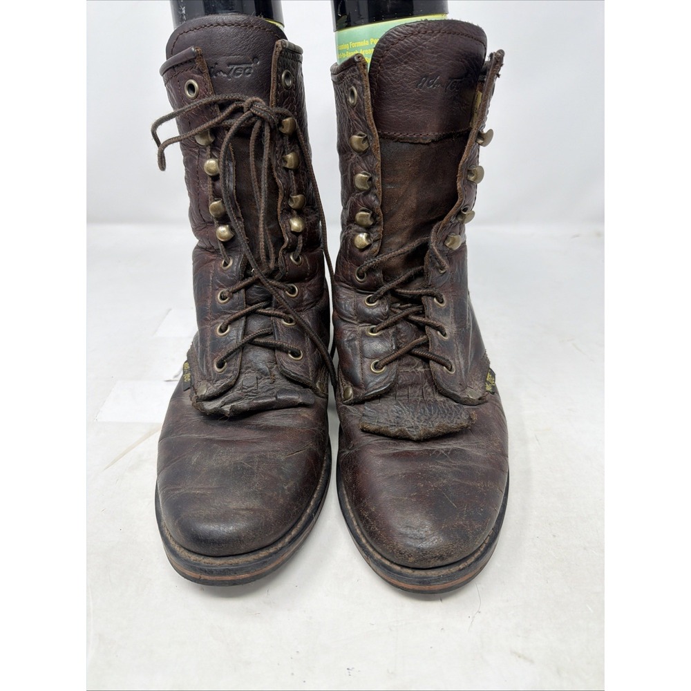 AD TEC Brown Water Resist Leather Packer Logger‎ Boots 2173 Women's Size 9.5 M